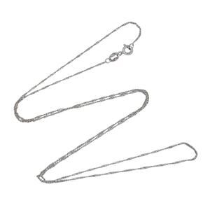 Estate Sterling Silver 925 0.9mm Singapore Chain Necklace 22"